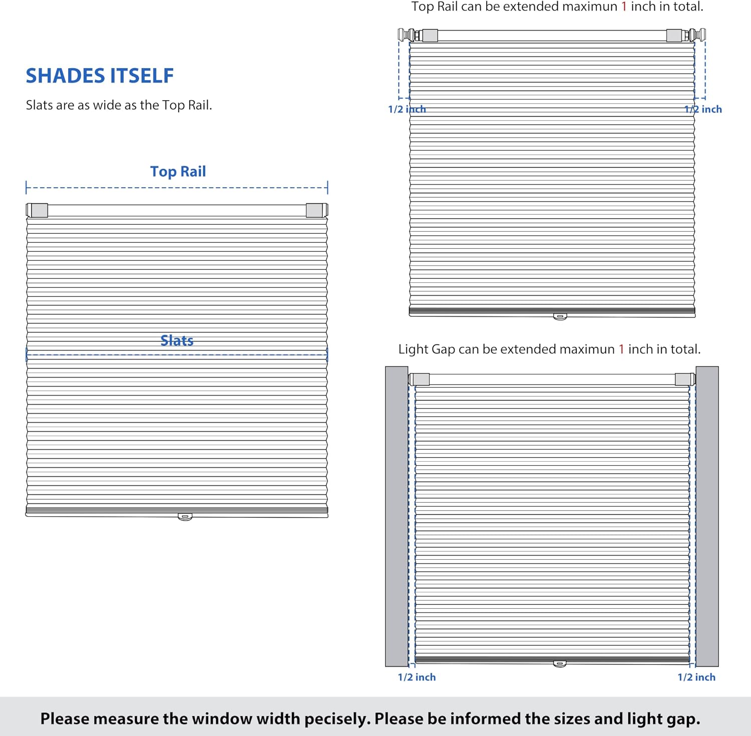 LazBlinds Cordless Cellular Shades, No Tools No Drill Blackout Honeycomb Shades Pleated Blinds for Windows, 35'' W x 48'' H, Taupe
